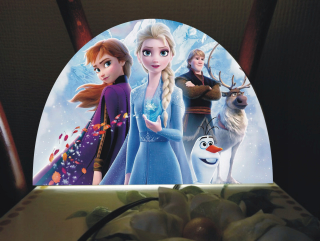 Elsa Frozen - Nočná lampa Pozemok z ľadu Nový! !