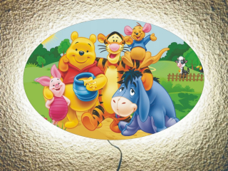Medvedík Pú - Nočné svietidlo Winnie Diaľkové ovládanie POOH