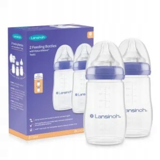 LANSINOH SADA FĽAŠIEK 2 x 240 ml + CUVNÍKY 3m+