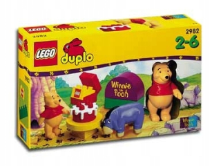 Medvedík Pú - Lego Duplo Winnie 2982 Winnie Puchatek Unikátny 1999