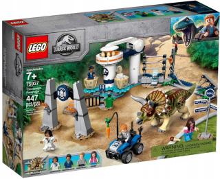 Jurský svet - LEGO JURASSIC WORLD TRICERATOPS 75937 NOVÉ