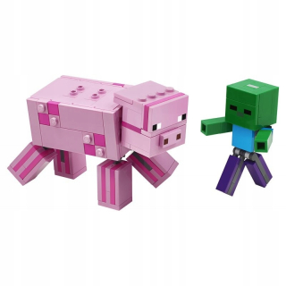 MINECRAFT - Lego minecraft minecraft bigfig prasa a malú zombu