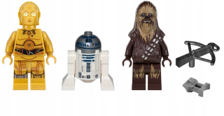 STAR WARS - Lego Star Wars -3 Obrázky R2-D2-C-3PO -CHEWBACKA