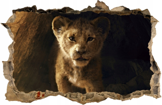 Lion King Lion King Nálepka na stenu (veľkosť 100 × 65 cm)
