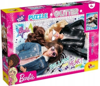 Barbie - Lisciania Puzzle s Glitter Barbie 108 EL.