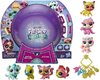 Littlest Pet Shop - Littlest Pet Shop Lucky Domáce zvieratá Kryštály Kula E7412