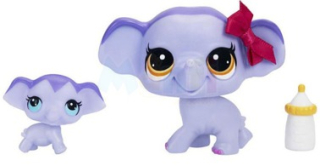 Littlest Pet Shop - Littlest Pet Shop Elephant Słonik a Baby LPS