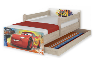 Elsa Frozen - Lôžko Max Cars 180x90 Baby Boo Disney Drawer