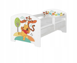 Medvedík Pú - Detská posteľ 140x70 Baby Boo Mat. Kubuś pena