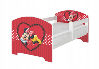 Medvedík Pú - Detská posteľ 180x80 Baby Boo Mat. minnie pena