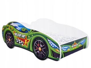 McQueen - Detská posteľ 160x80 pre voľnú police a matrace