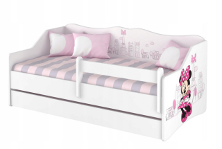 Medvedík Pú - Detská posteľ Lulu 160x80 SZUF + MATS10CM DISNEY
