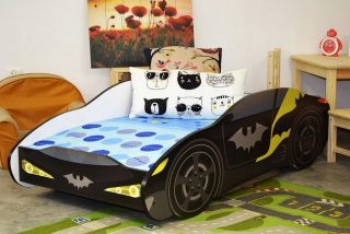 BATMAN - Detské lôžko auto auto batman 70x140Maty