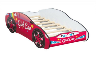 McQueen - Detská posteľ Žigzag Auto Girl 70x140 Matrac