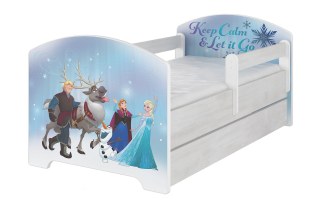 Elsa Frozen - Posteľ dieťa posteľ s zásuvkou 140x70 pb disney
