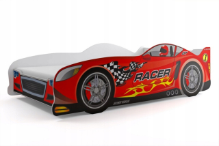 McQueen - Lôžko áut automobilov 160x80 Detské auto + matrac