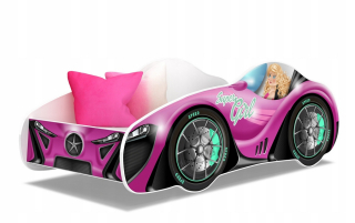 McQueen - Lôžko auto Speed Cars 140x70 + Matrac