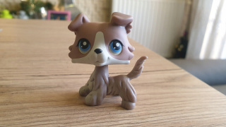 Littlest Pet Shop - LPS Collie # 67 -Nunikat - Transparentná trubica - Org