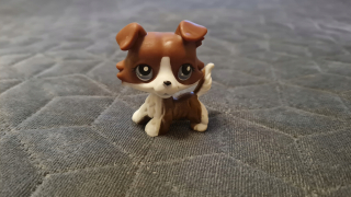 Littlest Pet Shop - LPS Collie Brown # 014 - Littlest Pet Shop