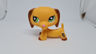 Littlest Pet Shop - LPS Dachshund Unikátny-transparentný tube - originál