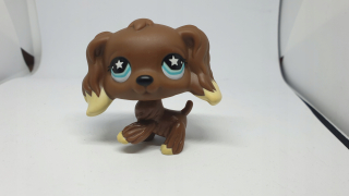 Littlest Pet Shop - LPS Spaniel # 959, originálna, transparentná trubica
