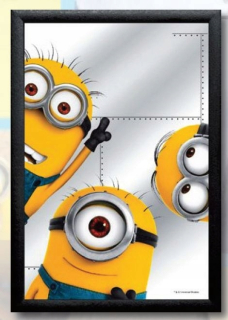Mimoni - Okrasné zrkadlo. Minion Art Serigraphik L456