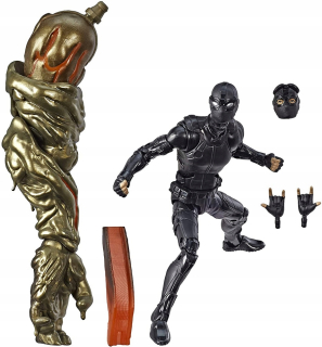 SPIDERMAN - Marvel Legends Black Black Spiderman roztavený muž