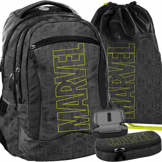 Školský batoh, taška - Marvel Backpack Black Youth School Beuniq