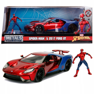 SPIDERMAN - Marvel Spiderman FORD Kovové vozidlo + Figurine 1:24