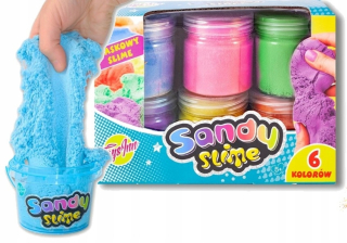 Plastový masový piesočný sliz 6 Kol Sand Slime