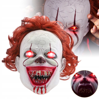 Maska hororového klauna scary IT mask perfektná pre halloweenské cosplay