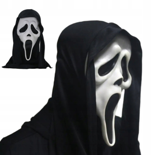 Klubúk Halloween - SKRREAMOVÁ MASKA S KUKÚČNOU MASKOU na HALLOWEEN