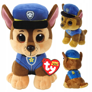 PAW Patrol - Mascot Chase Psi PATROL BEANIE BABIELSKE BOOKA 15 CM