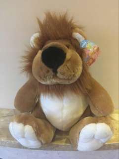 Leví kráľ - Mascot King Lion Cuddly Push 33 cm High