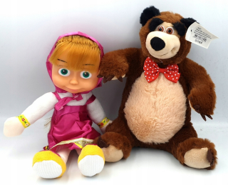 Máša a medveď - Mascot Masha a medveď Misza Miszka Bábika