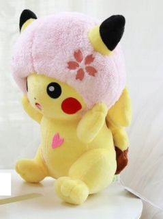 Pokémoni - Maskot Pokemon Pikachu Detektív Cherry Flower 22cm