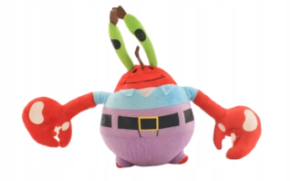 Spongebob - SpongeBob Maskot Žltá Sponge Mr. Crab 20cm