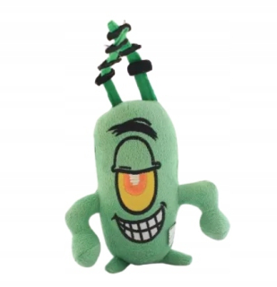 Spongebob - Mascot SpongeBob Žltá Sponge Plankton 20cm