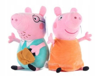 Pepa Pig - Mascot Peppa Mama otec 25 cm hra