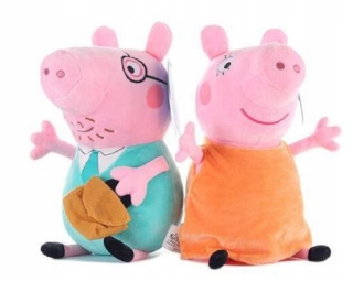 Pepa Pig - Mascot peppa mama otec 32cm hra