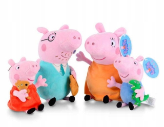 Pepa Pig - Mascotová rodina PEPPA SET 4PCS 32CM