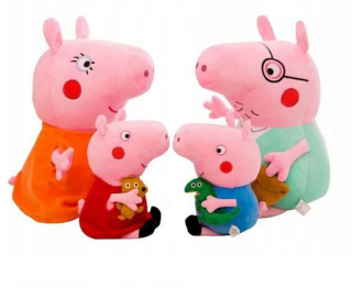 Pepa Pig - Mascoti Prasa PEPPA Family Set 4ks Jacek
