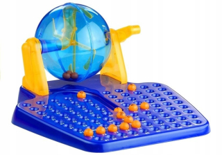 BING A PRIATELIA - Stroj a dosky na hranie náhodného bingo pre rodinu