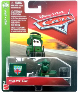 McQueen - Mattel Cars Car Nick Pit-Tire Nigel Fork 1:55