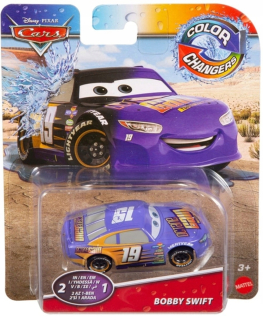McQueen - Mattel Cars Car mení farbu Bobby Swift