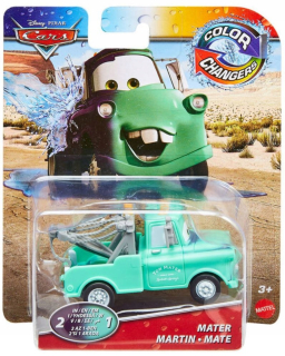 McQueen - Mattel Cars Car mení farbu kovu šrot.