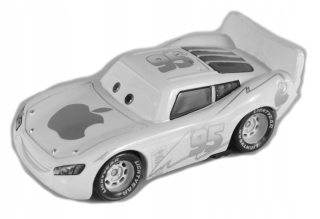 McQueen - Mattel Cars Car Zigzak McQueen Apple 1:55 Z PL