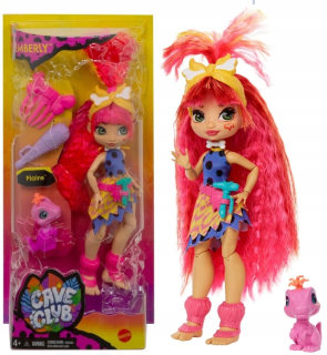 Cave Club - Mattel Cave Club Emberly Bábika s Flare Dinosaurus