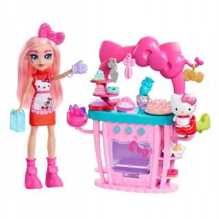 HELLO KITTY Mattel Hello Kitty Cukráreň Set s bábikom GWX05