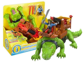 Imaginext krokujúci krokodíl a pirat hák DHH63